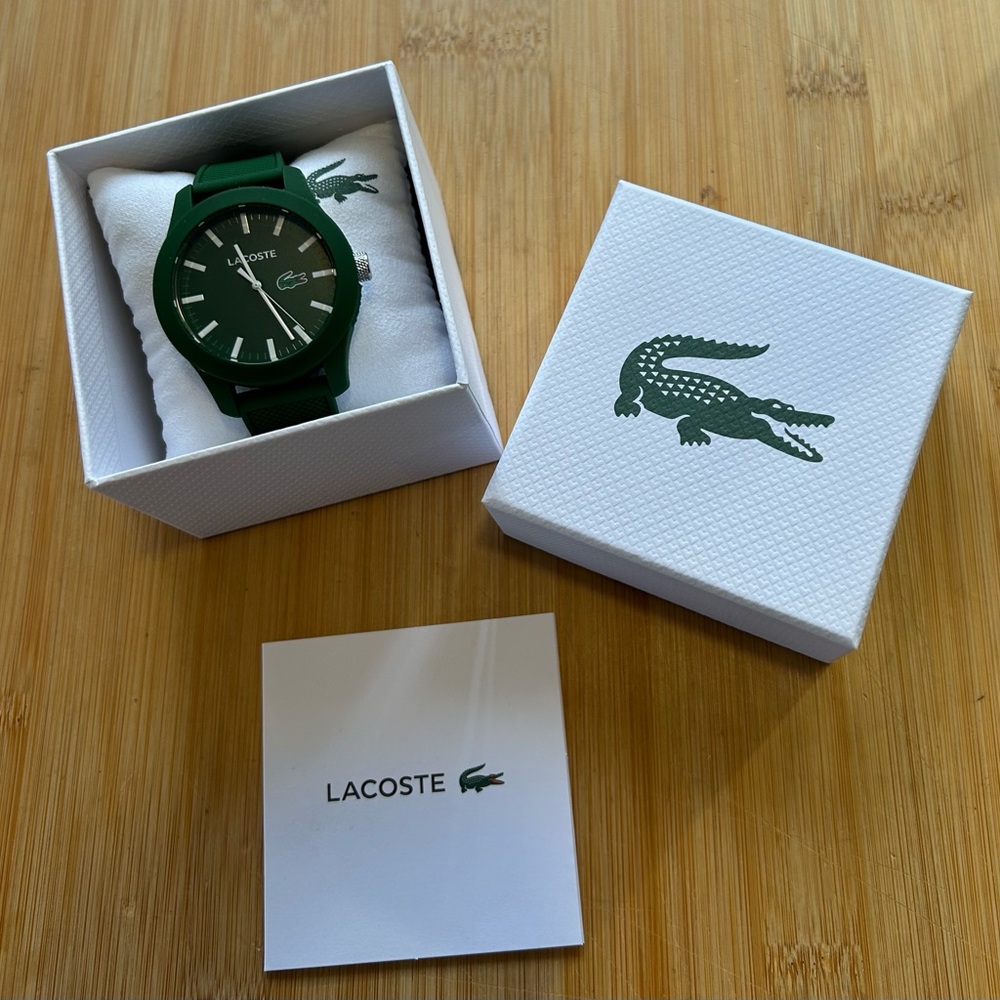 Lacoste Watch 43mm Green Face & Green Silicone Band - Picture 7 of 7